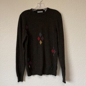 American Blue 100% Cashmere Argyle Sweater
Size Small